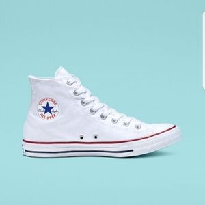 White high top converse sz 4.5 Men 6.5 Women
